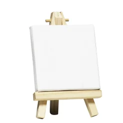 Panduro Hobby Ett mini-staffli av trä med en 7×7 cm stor målarduk! | Barn Målarset