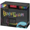 Faber-Castell Black Edition vaxbaserade färgpennor 72-pack + hoprullbart pennfodral | Färgpennor