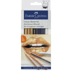 Faber-Castell Goldfaber classic sketch set – klassiskt skiss-set | Blyerts- & Grafitpennor