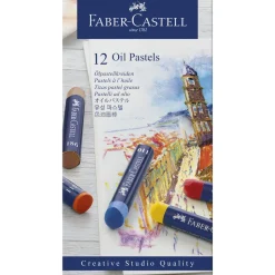 Faber-Castell Oil Pastels, set med 12 oljepastellkritor | Kritor