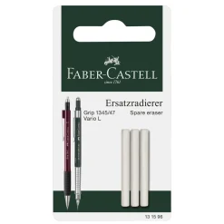 Faber-Castell 3-pack suddgummi radergummi refill till Grip 1345 / 1347 / Vario / Executive | Suddgummi