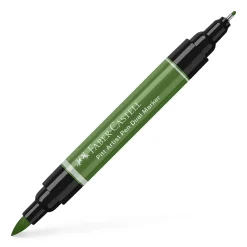 Faber-Castell PITT Artist Pen Dual Marker – Permanent green olive 167