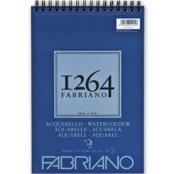 Fabriano akvarellblock F-1264 A4 (210×297 mm), 30 ark, 300 grams ytvikt. | Akvarellblock