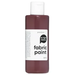 Panduro Fabric Paint Fabric Paint 85 ml – brun textilfärg för ljust tyg | Textilfärger