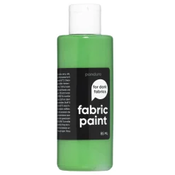 Panduro Fabric Paint Fabric Paint 85 ml – grön täckande textilfärg för mörkt tyg | Textilfärger