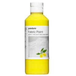 Panduro Fabric Paint Fabric paint 250 ml – gul textilfärg för både ljust och mörkt tyg | Textilfärger