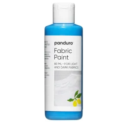 Panduro Fabric Paint Fabric paint 80 ml – ljusblå textilfärg för både ljust och mörkt tyg