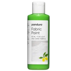 Panduro Fabric Paint Fabric paint 80 ml – ljusgrön textilfärg för både ljust och mörkt tyg