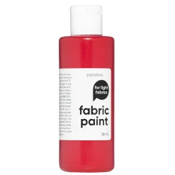 Panduro Fabric Paint Fabric Paint 85 ml – röd textilfärg för ljust tyg