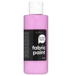 Panduro Fabric Paint Fabric Paint 85 ml – rosa täckande textilfärg för mörkt tyg
