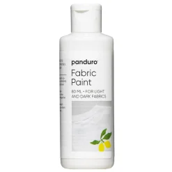 Panduro Fabric Paint Fabric paint 80 ml – vit textilfärg för både ljust och mörkt tyg