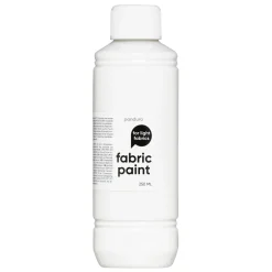 Panduro Fabric Paint Fabric Paint 250 ml – vit textilfärg för ljust tyg