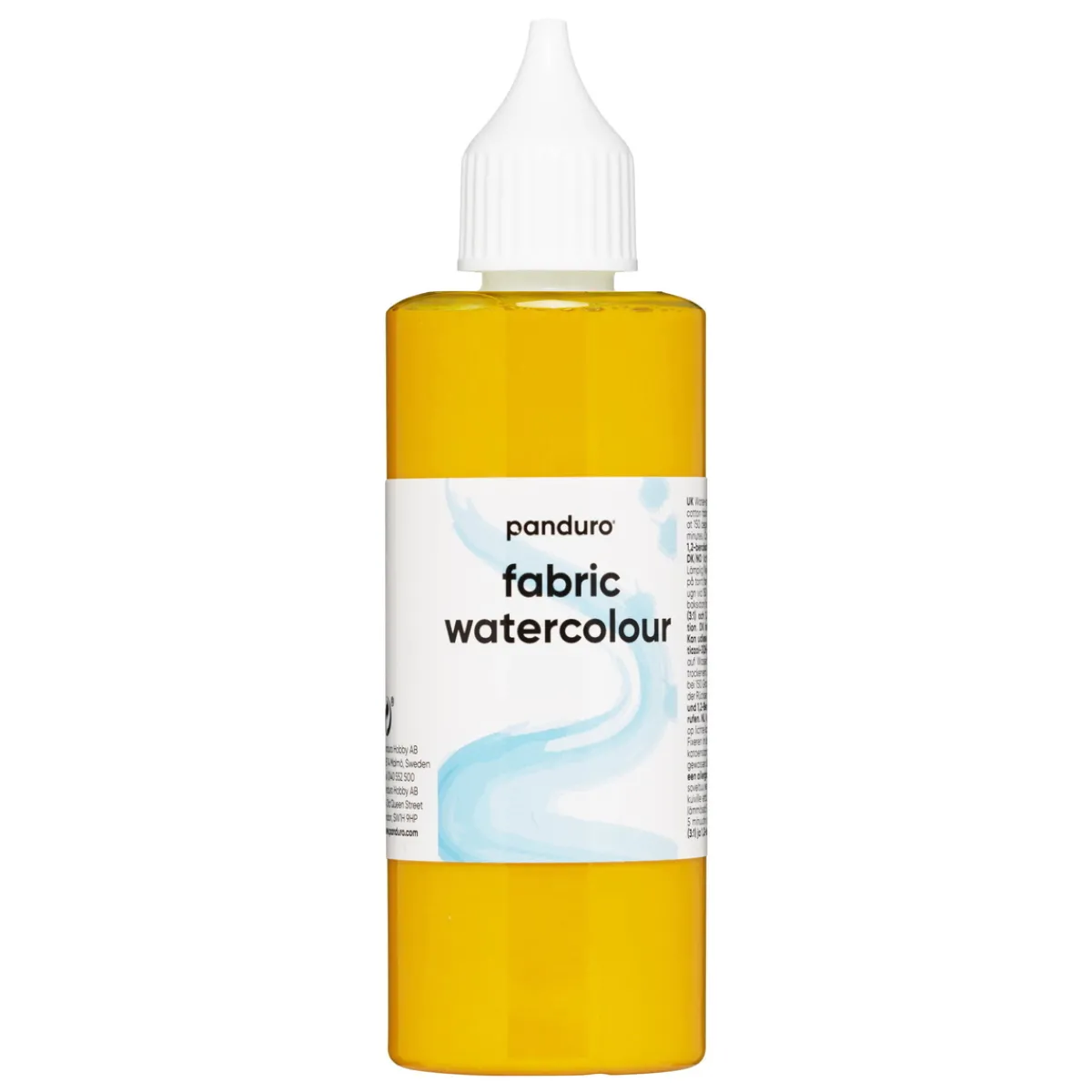 Panduro Hobby Fabric Watercolour 85 ml – gul textilfärg akvarell | Textilfärger
