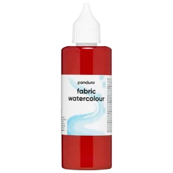 Panduro Hobby Fabric Watercolour 85 ml – röd textilfärg akvarell