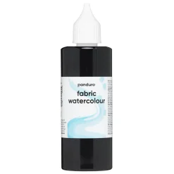Panduro Hobby Fabric Watercolour 85 ml – svart textilfärg akvarell
