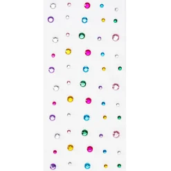 Barn Panduro Hobby Face Jewels Rainbow Dots – 55 runda & fina ansiktssmycken i olika färger