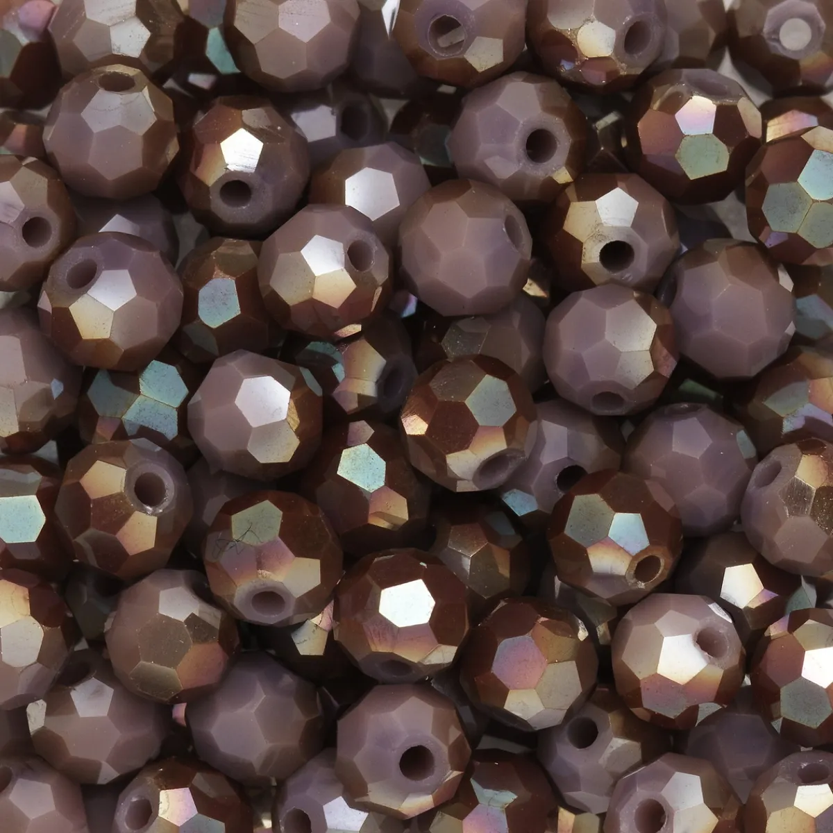 Panduro Jewellery 95 fasetterade glaspärlor på sträng, 4 mm i diameter – lila