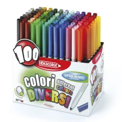 Fibracolor Fiberpennor set 100st | Barn Barnpennor