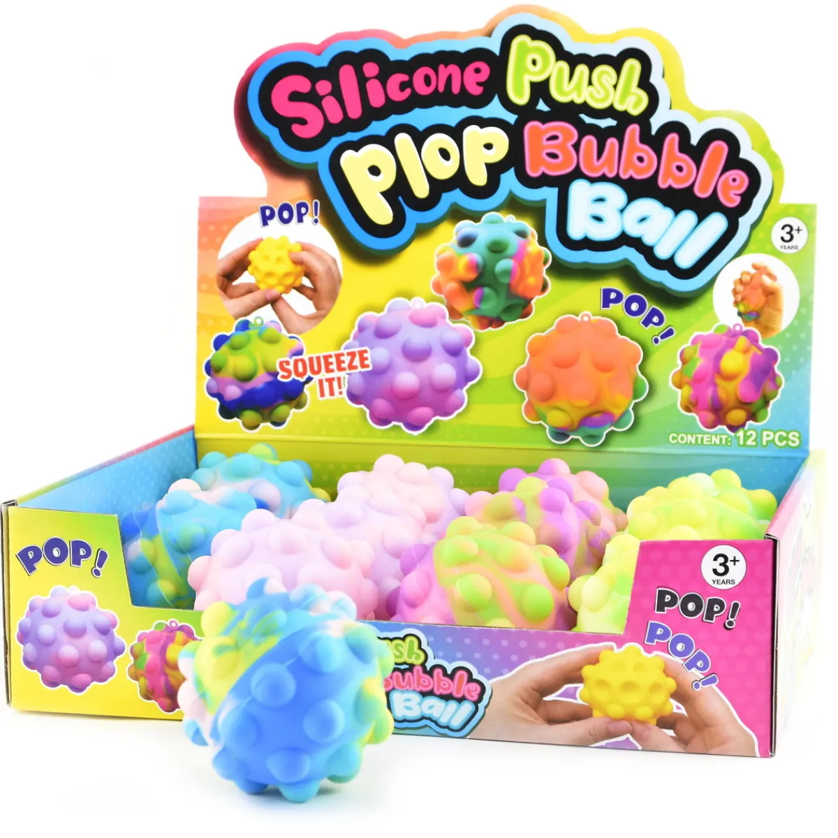 Barn Robetoy Fidget popping ball – Kläm eller poppa. Säljs assorterat. Pris per styck.