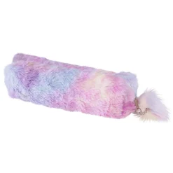 Panduro Hobby Fluffigt pennskrin med massor av fluffig päls i rosa pastellnyanser! 20×6×6 cm | Barn Skolmaterial