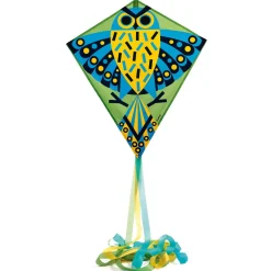 Barn Djeco Flygande drake med ursnygg uggla – 70x60 cm