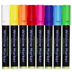 Barn Creative Colors Fönsterpennor 8-pack med fönsterfärg för glas, speglar och fönsterrutor