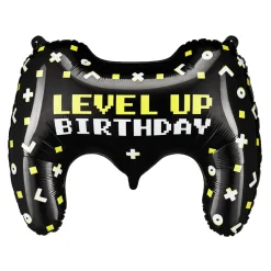 PartyDeco Folieballong level up handkontroll, 60×45 cm – perfekt för gamern! | Barn Ballonger