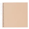 Panduro Hobby Fotoalbum med spiralbindning, 22×22 cm, vit, 25 vita ark, 225 g/m²