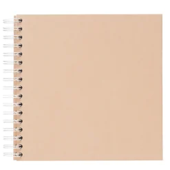 Panduro Hobby Fotoalbum med spiralbindning, 22×22 cm, rosa, 25 vita ark, 225 g/m² | Album