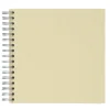 Panduro Hobby Fotoalbum med spiralbindning, 22×22 cm, beige, 25 vita ark, 225 g/m² | Album