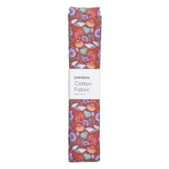 Panduro Hobby Färdigskuren tygbit 100×70 cm – snäckskal på rosa bakgrund