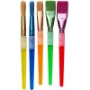 Creative Colors Färgglada XL-penslar för barn i 5 -pack, greppvänliga och lättskötta | Barn Barnpenslar