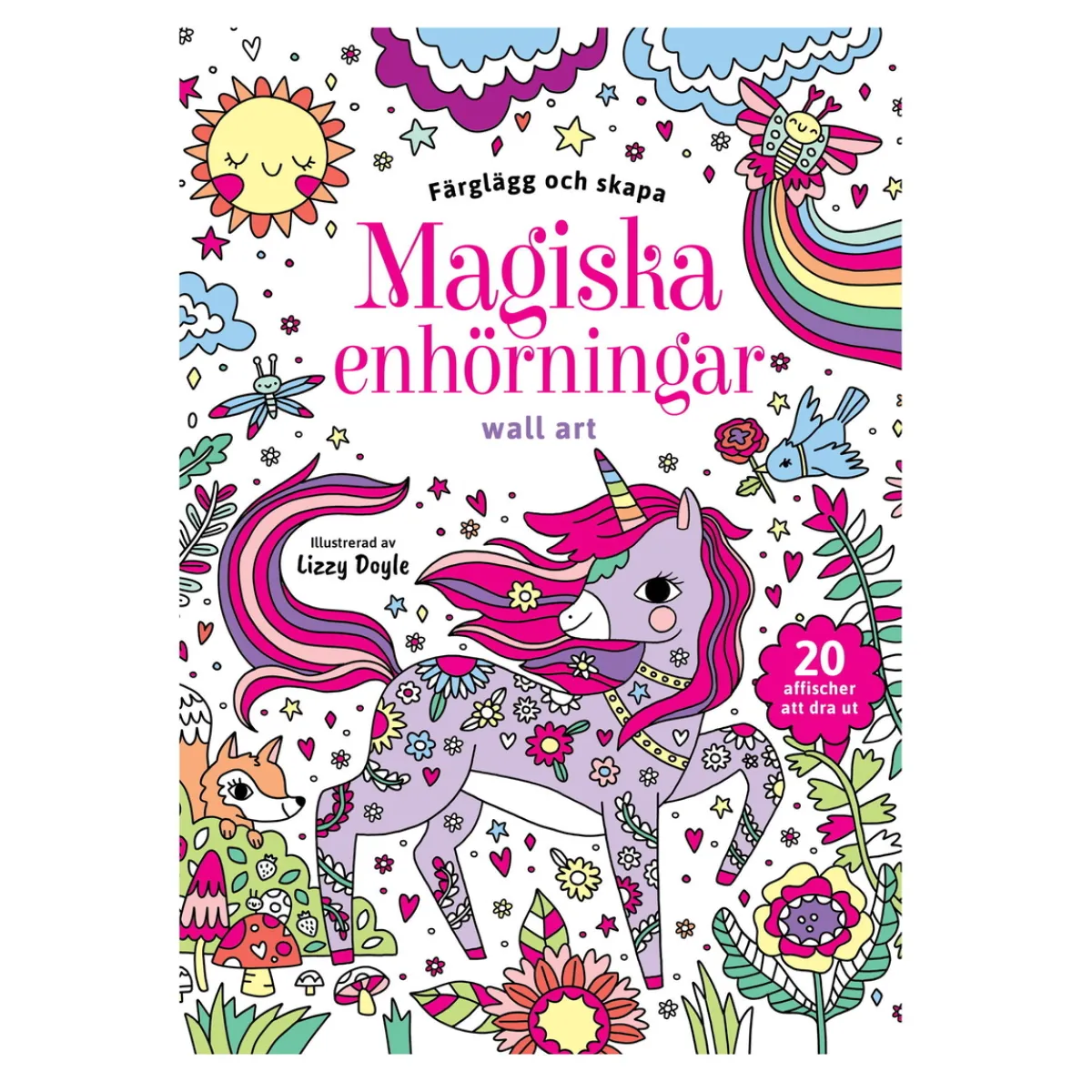 Barn Tukan forlag Färglägg och skapa: Magiska enhörningar
