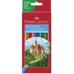 Barn Faber-Castell Färgpennor Slott 12p