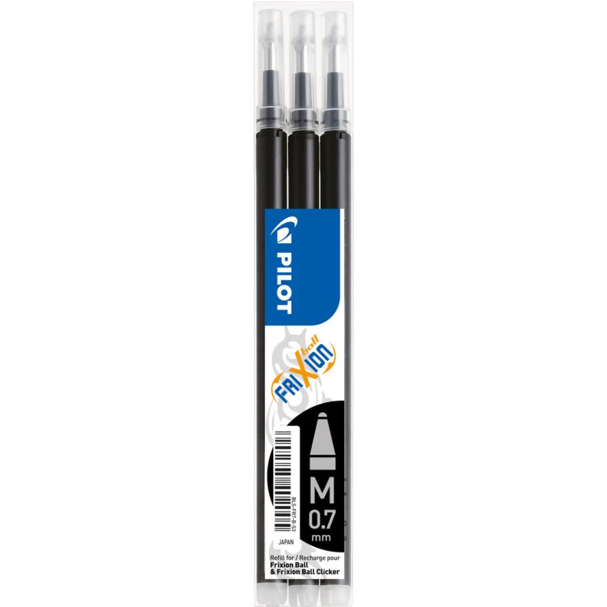 Pilot Frixion Click refill Svart 0.7 | Tillbehör & Refill