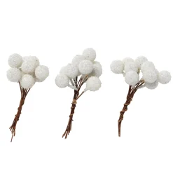 Panduro Hobby Frostade bär Ø10mm vit 100 st | Konstgjort Naturmaterial