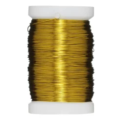 Panduro Hobby Förtennad metalltråd guldfärgad, längd 125 meter, Ø0,36 mm
