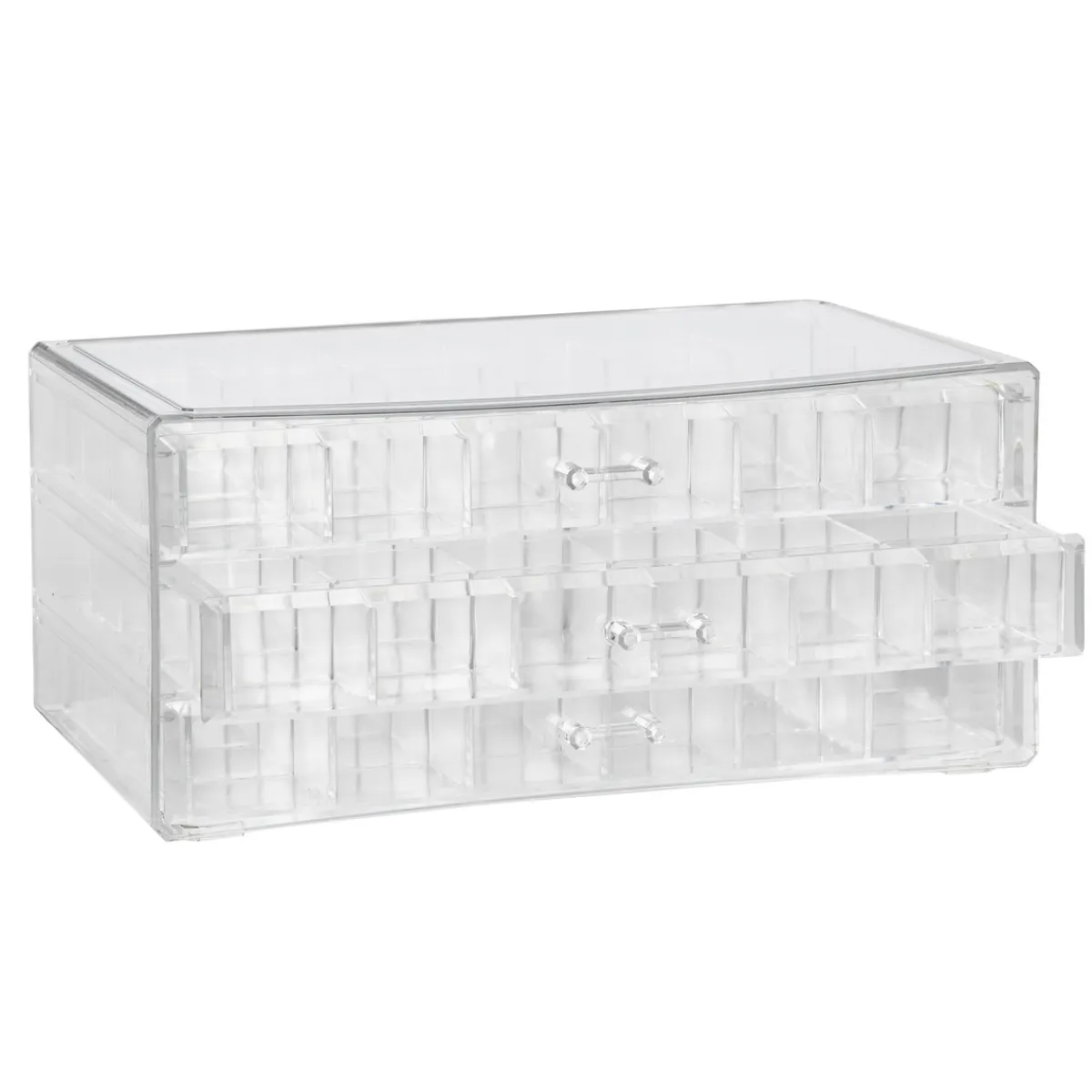 Panduro Hobby Förvaring för pärlor & smyckesdelar, 3 våningar, 72 fack, 23.5×13×10,5 cm | Förvaringsburkar & Askar