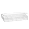 Panduro Hobby Förvaringsask av plast med 17 praktiska fack – 26×17×4,5 cm
