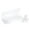 Panduro Hobby Förvaringsbox med 30 stycken cirkelformade burkar – 2,8 cm höga och 4 cm i diameter