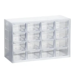 Panduro Hobby Förvaringsbyrå med 16 lådor, 22,6×8,8×14,4 cm | Plastlådor & Burkar