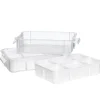 Panduro Hobby Förvaringslådor, 2 st. påbyggnadsbara med innerfack, till artikel 501248. 27×17,5×6,5 cm | Plastlådor & Burkar