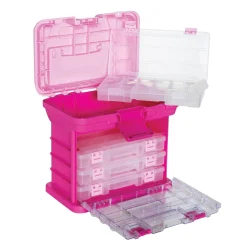 Panduro Hobby Förvaringssystem med 1 större utrymme upptill och 4 utdragbara lådor – 27×26×18 cm