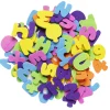 Barn Panduro Hobby Funky Foam Bokstäver & siffror, 200 bitar självhäftande dekorgummi, längd 17–22 mm