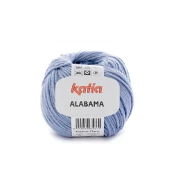 Katia Garn Alabama 50g ljusblå | Bomullsgarn
