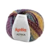 Katia Garn Azteca 100g lila/gul mel | Ullgarn