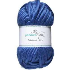 Panduro Yarn Garn Bulky Acrylic 100g blå – ett tjockt garn som ger resultat snabbt | Akrylgarn