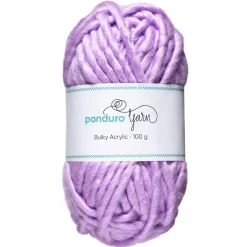 Panduro Yarn Garn Bulky Acrylic 100g lila – ett tjockt garn som ger resultat snabbt | Akrylgarn