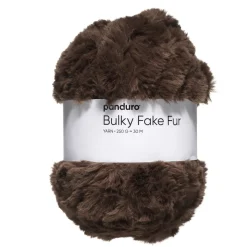 Panduro Yarn Garn Bulky Faux Fur 250g brun