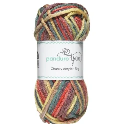 Panduro Yarn Garn Chunky Acrylic 50g dusty autumn multi